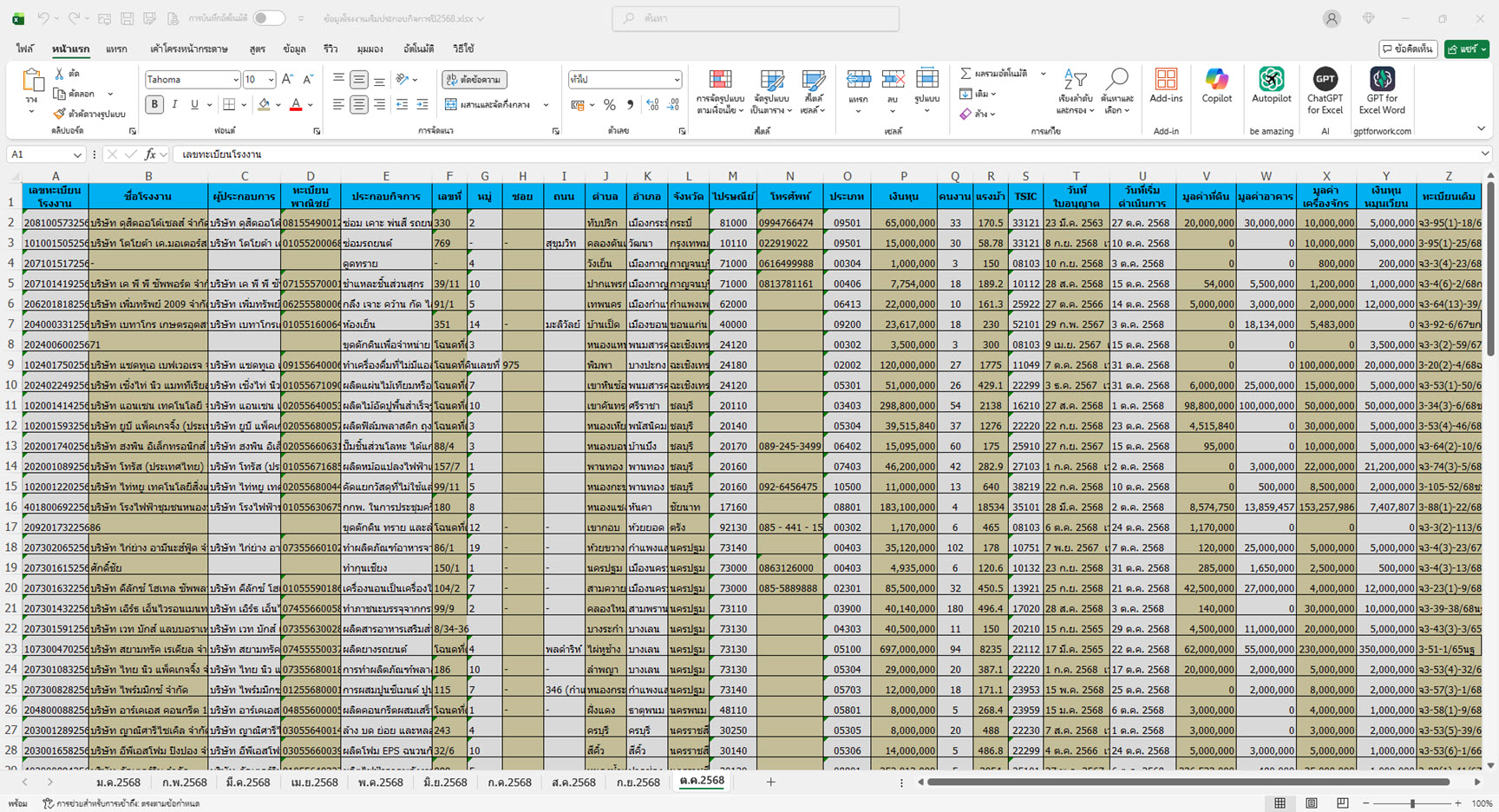 ดูตัวอย่าง - ไฟล์ข้อมูลกลุ่มทั่วไป